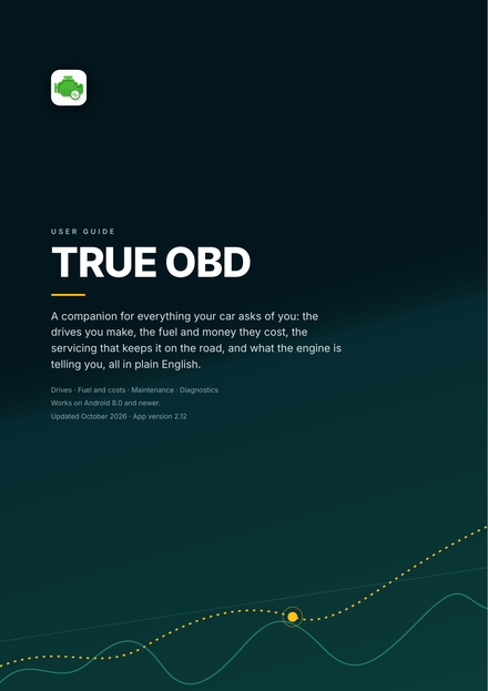 Cover of the TRUE OBD user guide